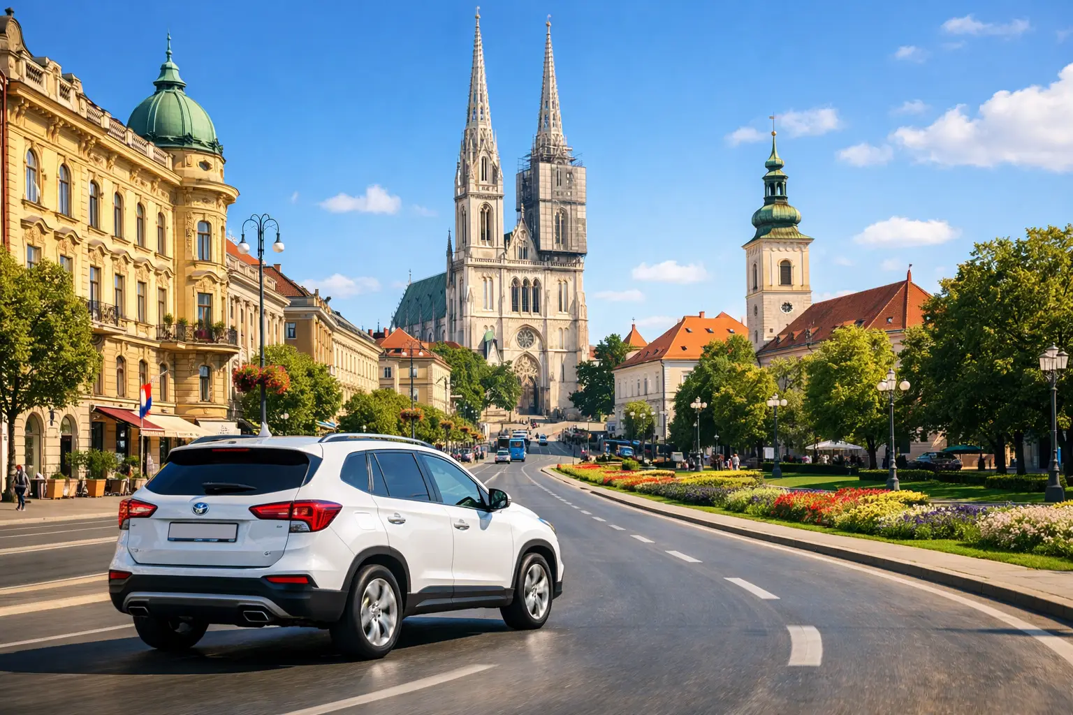 Auto fahren in Zagreb